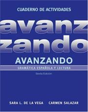 Cover of: Avanzando, Wookbook by Sara Lequerica de la Vega, Carmen Salazar
