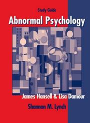 Cover of: Abnormal Psychology, Study Guide by James H. Hansell, Lisa K. Damour