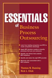Essentials of business process outsourcing by Thomas N. Duening