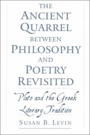 Cover of: The Ancient Quarrel between Philosophy and Poetry Revisited: Plato and the Greek Literary Tradition