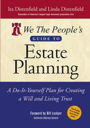 Cover of: We The People's Guide to Estate Planning: A Do-It-Yourself Plan for Creating a Will and Living Trust