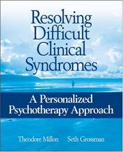 Cover of: Resolving Difficult Clinical Syndromes: A Personalized Psychotherapy Approach