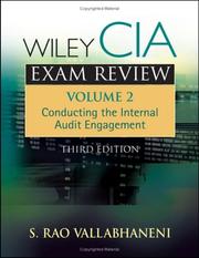 Cover of: Wiley CIA Exam Review, Conducting the Internal Audit Engagement