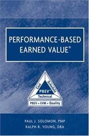 Cover of: Performance-Based Earned Value (Practitioners) by Paul Solomon, Ralph Young