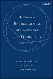 Cover of: Handbook of Environmental Management and Technology