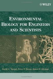Front cover of Environmental biology for engineers and scientists by Unknown