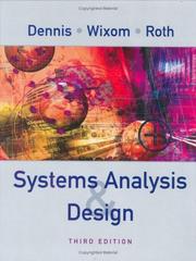 Cover of: Systems Analysis and Design by Alan Dennis, Barbara Haley Wixom, Roberta M. Roth