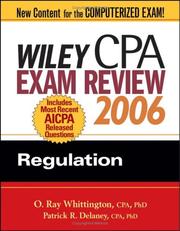 Cover of: Wiley CPA Exam Review 2006: Regulation (Wiley Cpa Examination Review Regulation)