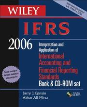 Cover of: Wiley IFRS 2006: Interpretation and Application of International Financial Reporting Standards Set