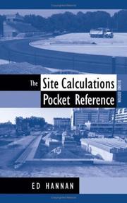 The Site Calculations Pocket Reference by Ed Hannan
