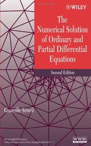 Cover of: The numerical solution of ordinary and partial differential equations by Granville Sewell, Granville Sewell