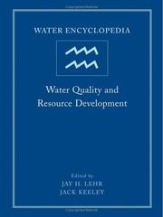 Cover of: Water Encyclopedia: Water Quality and Resource Development (Water Encyclopedia)