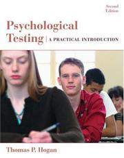 Cover of: Psychological Testing by Thomas P. Hogan