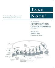 Cover of: Take Note! to accompany Fundamentals of Biochemistry, 2nd Edition by Donald Voet, Judith G. Voet, Charlotte W. Pratt