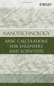 Cover of: Nanotechnology: Basic Calculations for Engineers and Scientists