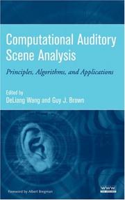 Cover of: Computational Auditory Scene Analysis by 
