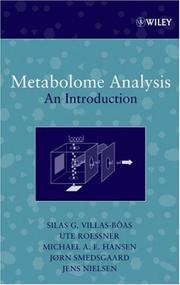 Cover of: Metabolome Analysis: An Introduction (Wiley - Interscience Series on Mass Spectrometry)