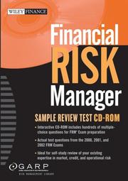 Cover of: Financial Risk Manager Sample Review Test CD-ROM | GARP (Global Association of Risk Professionals)
