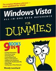 Cover of: Windows Vista All-in-One Desk Reference For Dummies