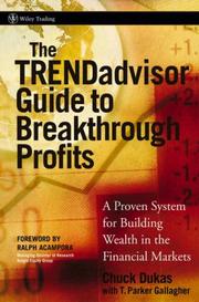Front cover of The TRENDadvisor guide to breakthrough profits by Chuck Dukas