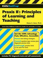 Cover of: CliffsTestPrep Praxis II: Principles of Learning and Teaching (CliffsTestPrep)
