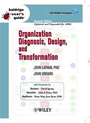 Cover of: Baldrige User's Guide: Organization Diagnosis, Design, and Transformation, 2nd Edition Updated and Expanded for 2006