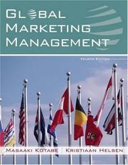 Cover of: Global Marketing Management by Masaaki Kotabe, Kristiaan Helsen