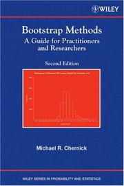 Cover of: Bootstrap Methods: A Practitioner's Guide (Wiley Series in Probability and Statistics)