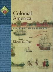 Cover of: Colonial America: A History in Documents (Pages from History)