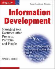 Cover of: Information Development by JoAnn T. Hackos