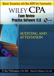 Cover of: Wiley CPA Examination Review Practice Software-Audit 11.0