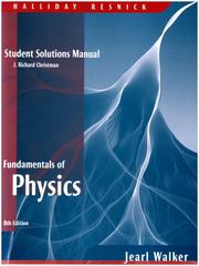 Cover of: Fundamentals of Physics, Student Solutions Manual