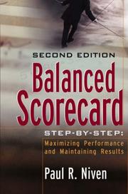 Cover of: Balanced Scorecard Step-by-Step by Paul R. Niven