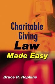 Charitable Giving Law Made Easy by Bruce R. Hopkins