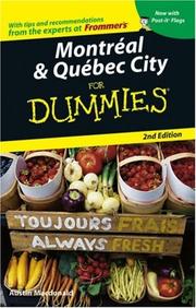 Cover of: Montreal & Quebec City For Dummies (Dummies Travel) by Austin Macdonald