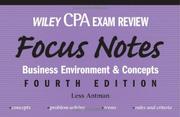 Cover of: Wiley CPA Examination Review Focus Notes by Less Antman