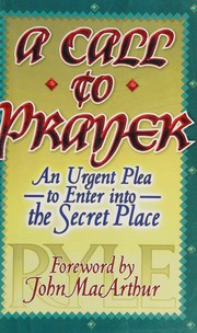 Cover of: A Call to Prayer by J. C. Ryle