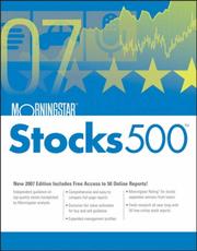 Cover of: Morningstar Stocks 500 by Morningstar Inc., Mike Porter
