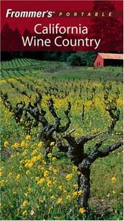Cover of: Frommer's Portable California Wine Country (Frommer's Portable)