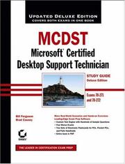 Cover of: MCDST: Microsoft Certified Desktop Support Technician Study Guide: Exams 70 - 271 and 70 - 272
