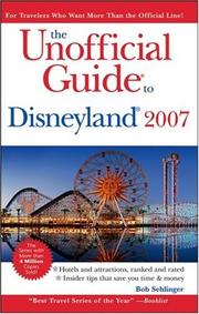 Cover of: The Unofficial Guide to Disneyland 2007 (Unofficial Guides)