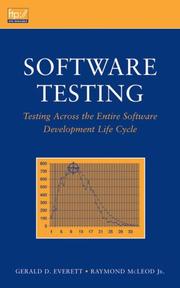 Cover of: Software Testing by Gerald D. Everett, Raymond, Jr. McLeod