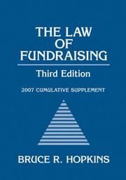 Cover of: The Law of Fundraising by Bruce R. Hopkins