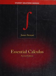 Essential Calculus by James Stewart