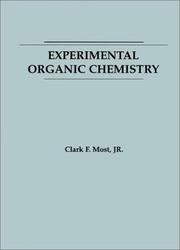 Cover of: Experimental organic chemistry