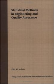 Cover of: Statistical methods in engineering and quality assurance