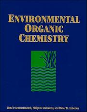 Cover of: Environmental organic chemistry