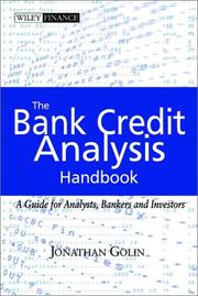 The Bank Credit Analysis Handbook by Jonathan Golin