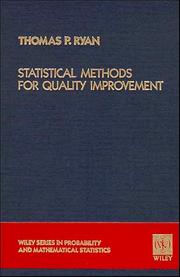 Cover of: Statistical methods for quality improvement by Thomas P. Ryan