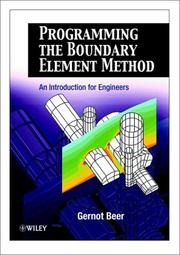 Cover of: Programming the Boundary Element Method: An Introduction for Engineers